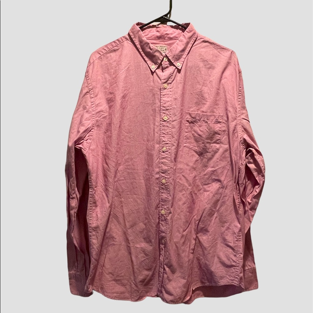 Light Pink / salmon J. Crew Mens Casual Button Down Shirt